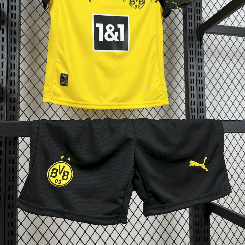 Borussia Dortmund 2025/26 Home Kids Kit8
