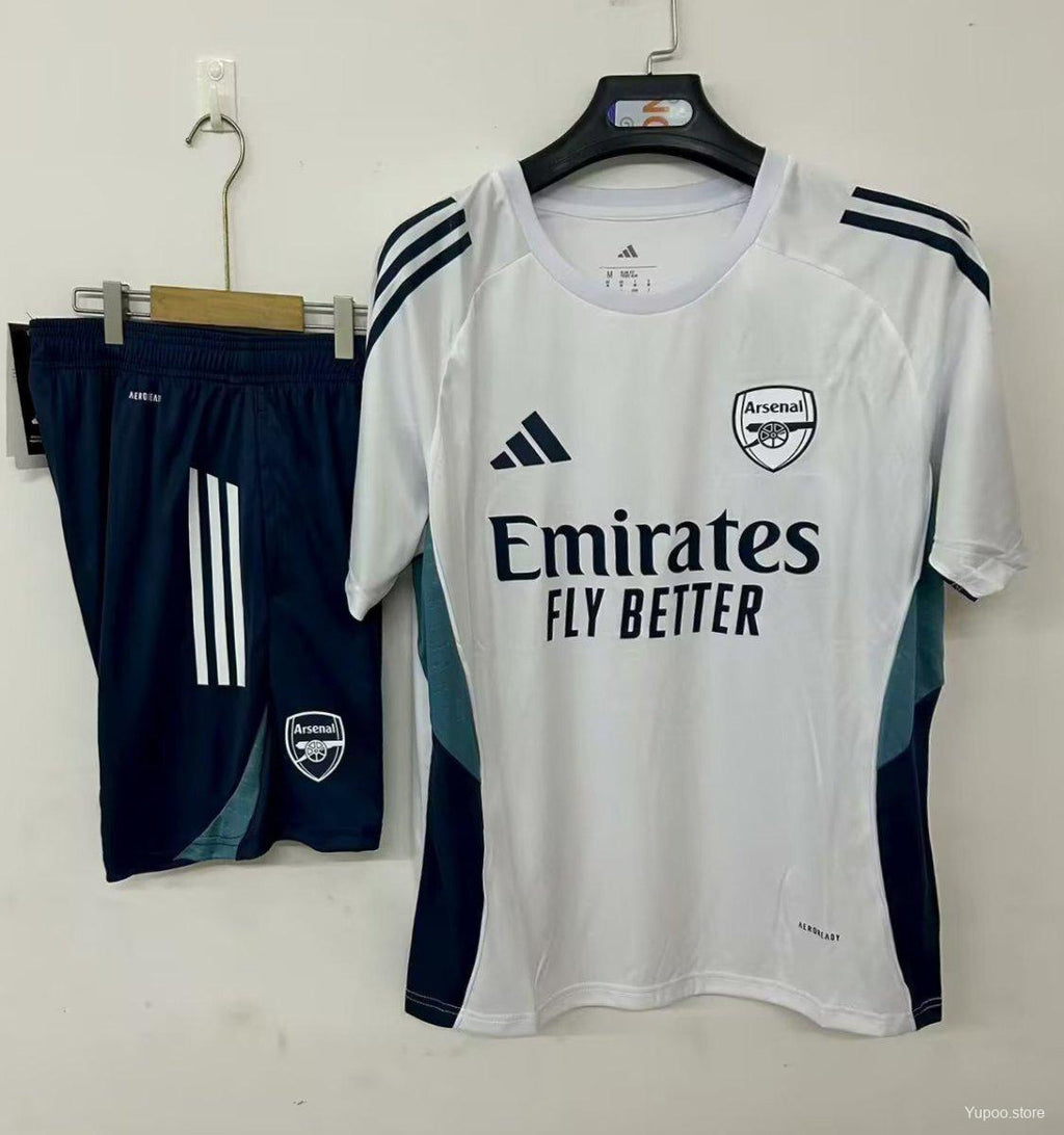 25/26 Arsenal Pre-Match Jersey White+ Shorts22025-09-26