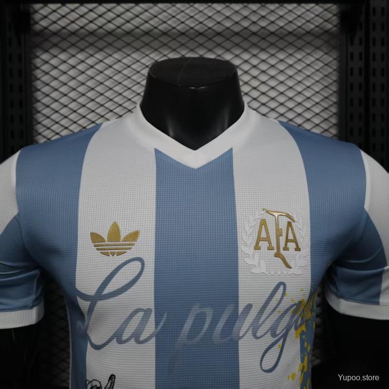 Player Version 2025 Argentina Blue with Messi Celebration Print Jersey92025-06-12