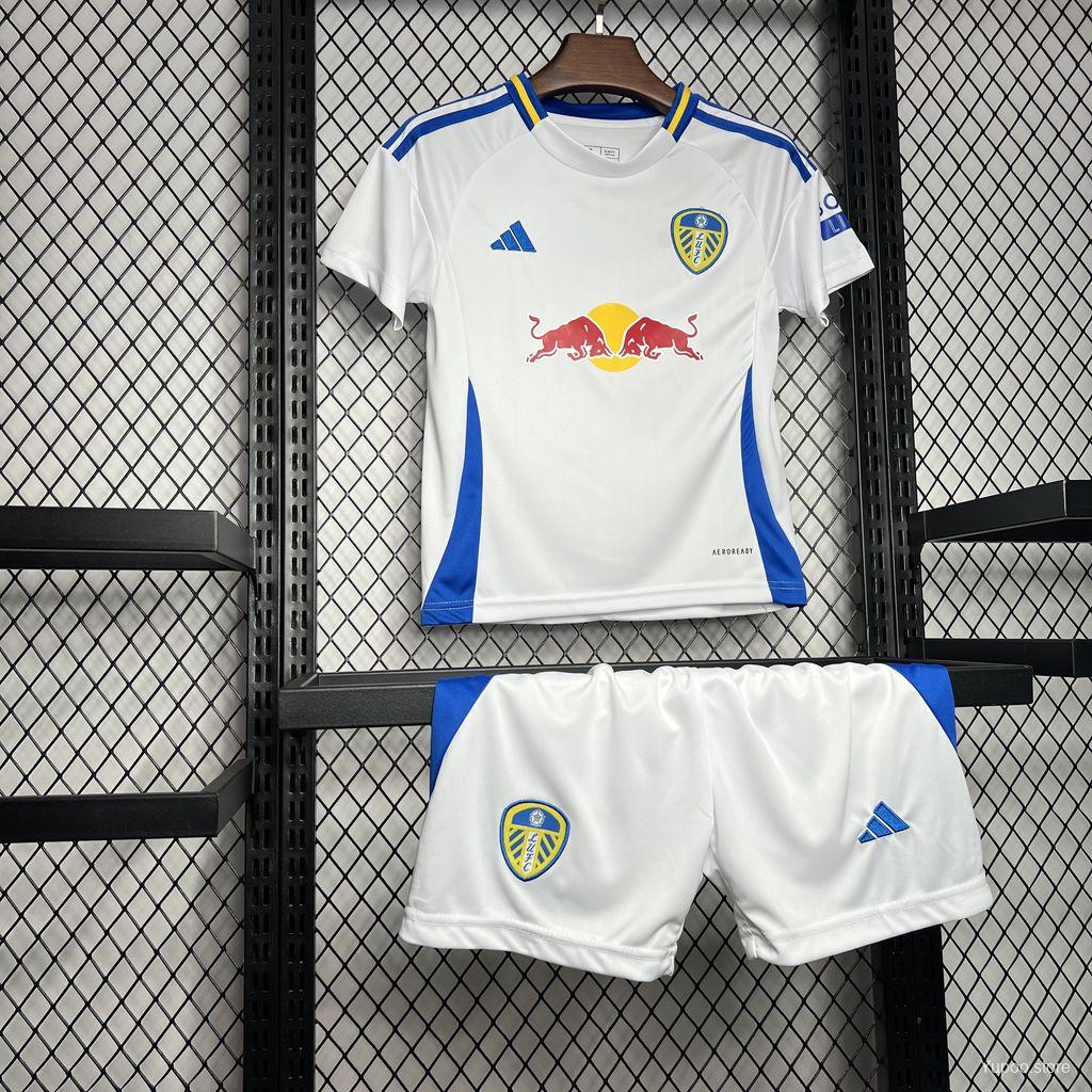 24/25 Kids Leeds United Away White Jersey72024-07-19