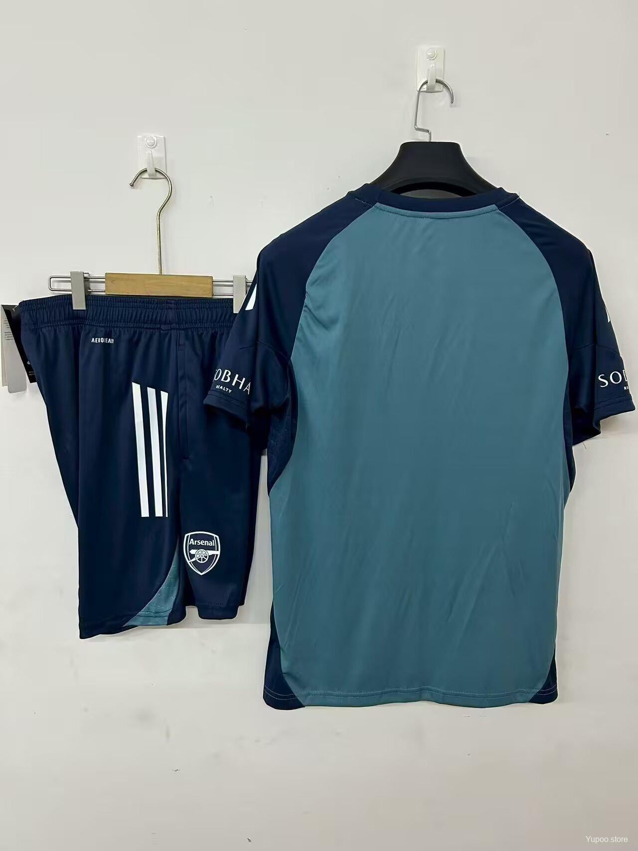 25/26 Arsenal Pre-Match Training Jersey Navy Blue+ Shorts22025-09-26