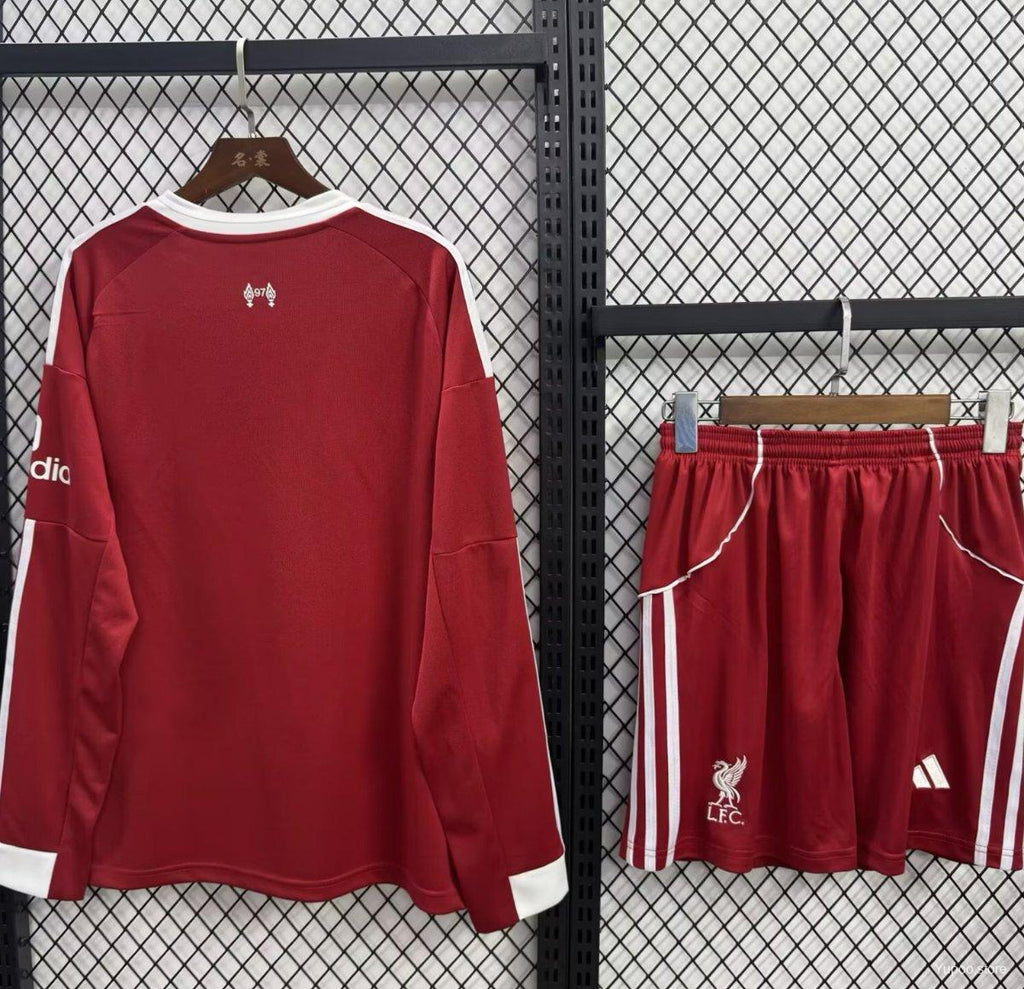 25/26 Kids Liverpool Home Long Sleeve Jersey22025-09-15