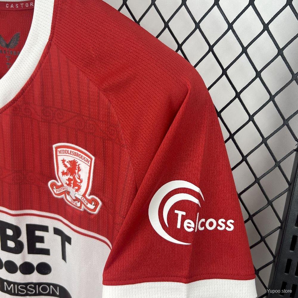 25/26 Middlesbrough Home Jersey152025-07-12