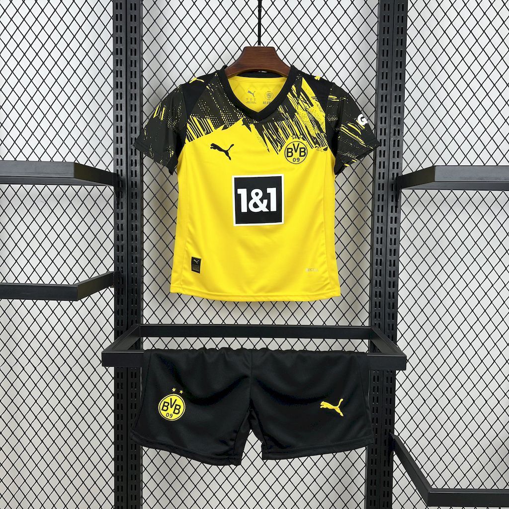 Borussia Dortmund 2025/26 Home Kids Kit8