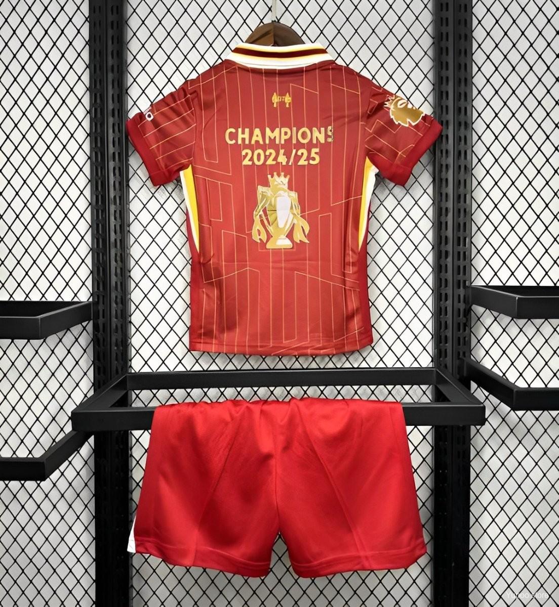 24/25 Kids Liverpool Home Jersey With Champion Printing22025-05-27