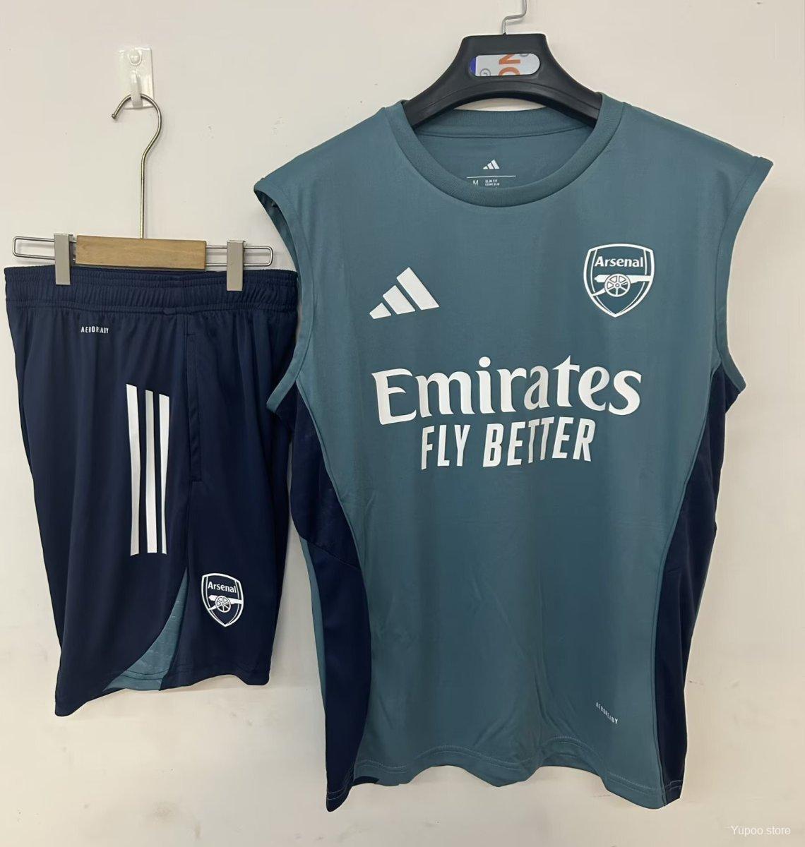 25/26 Arsenal Vest Jersey Navy Blue+ Shorts22025-09-26