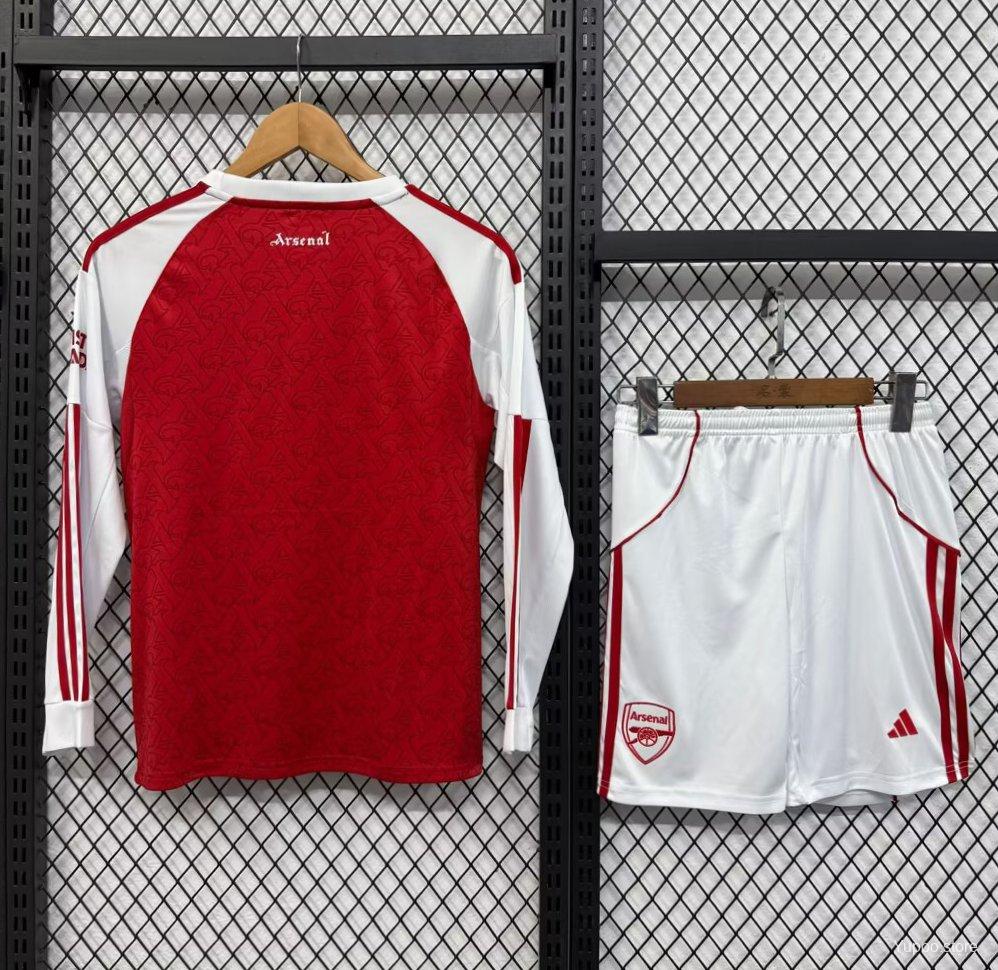 25/26 Kids Arsenal Home Long Sleeve Jersey22025-09-28