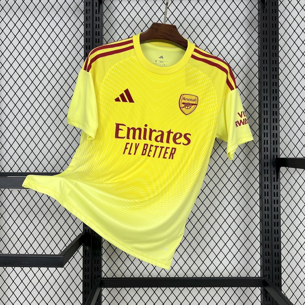 Arsenal 2025/26 Yellow goalkeeper Jersey8