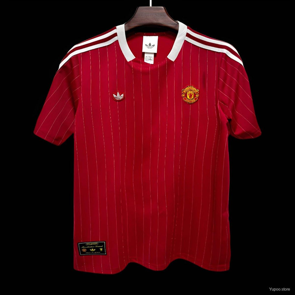 25/26 Manchester United Adidas Original Terrace Icons Wine Jersey22025-10-01