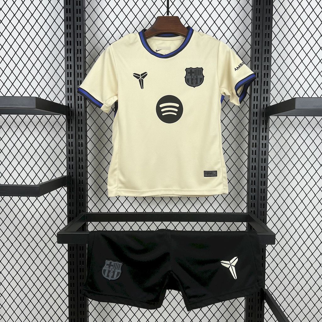 Barcelona 2025/26 Away Kids Kit12