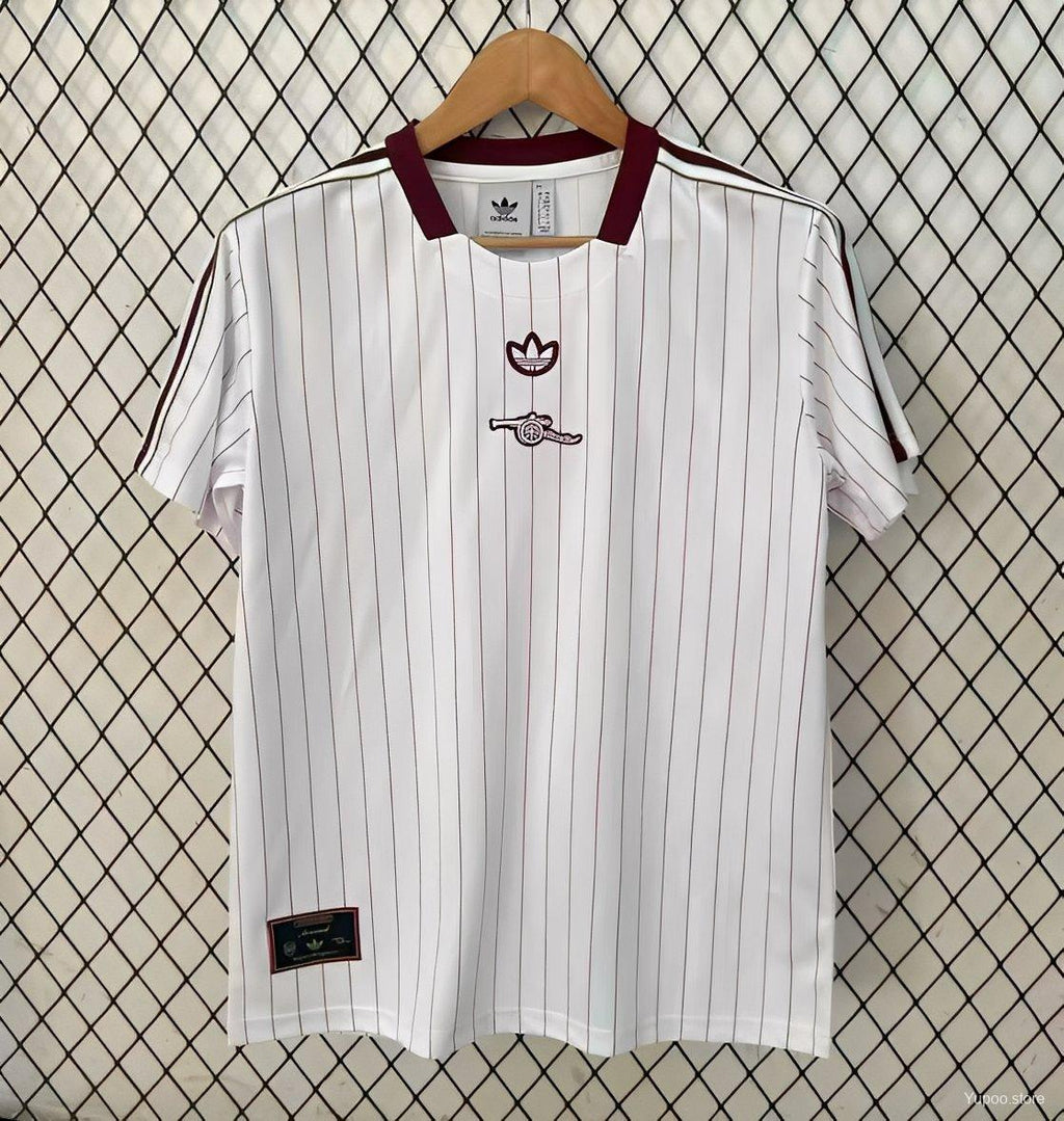 25/26 Arsenal Adidas Original Terrace Icons WHITE Jersey22025-10-08