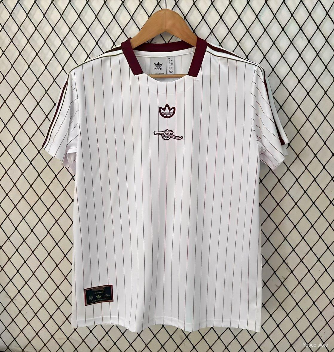 25/26 Arsenal Adidas Original Terrace Icons WHITE Jersey22025-10-08