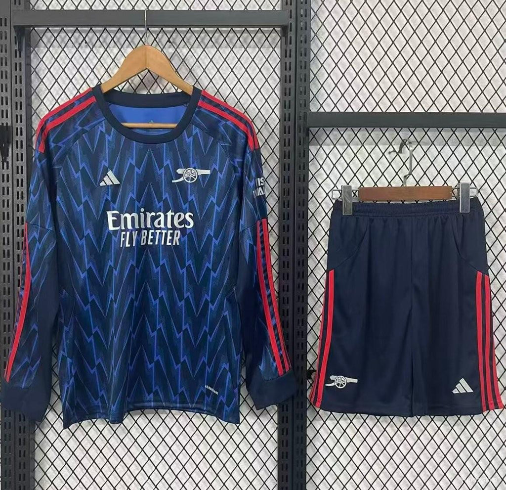 25/26 Kids Arsenal Away Navy Long Sleeve Jersey22025-10-26