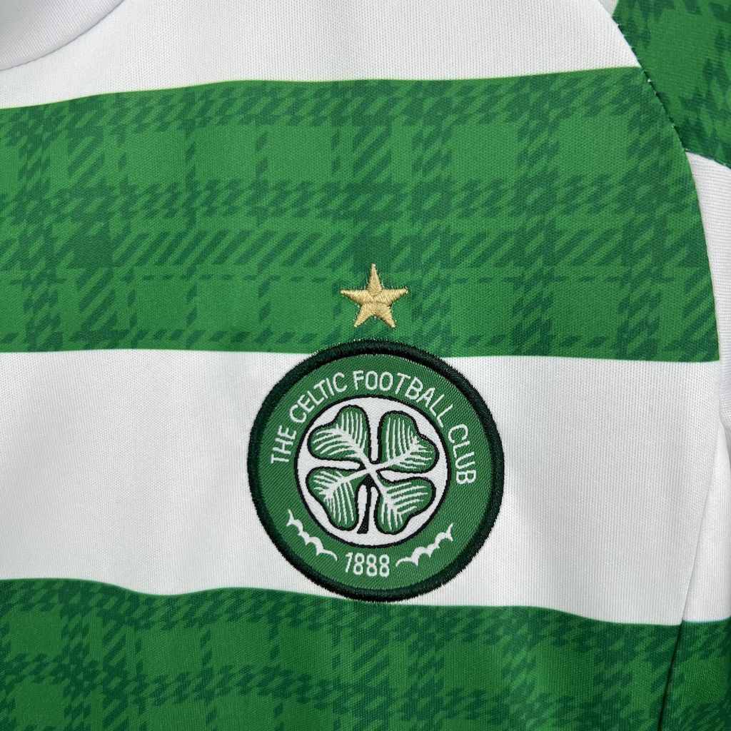 Celtic 2025/26 Home Kids Kit9