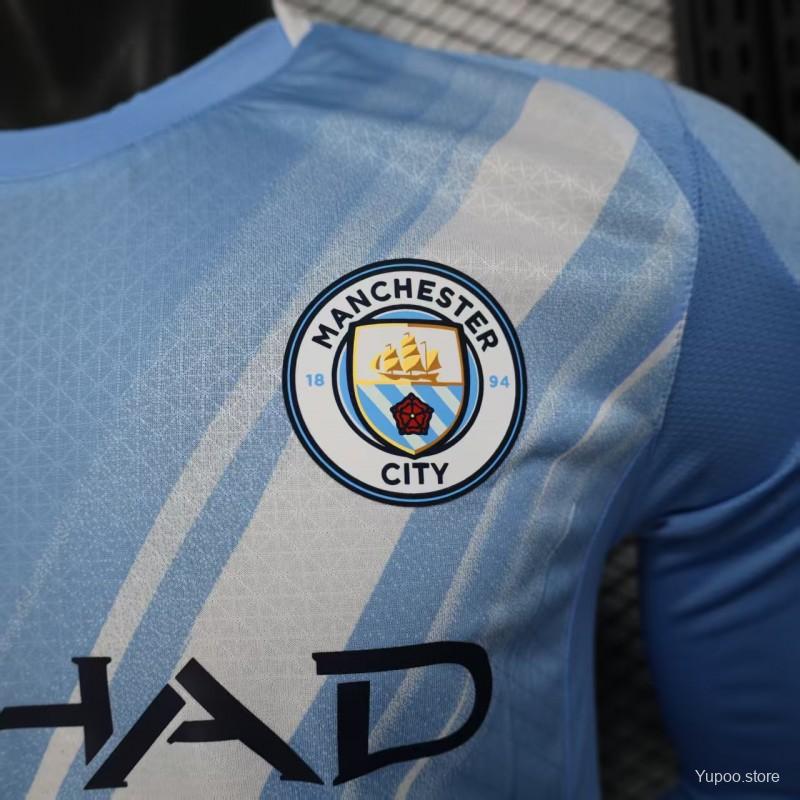 25/26 Kids Manchester City Home Long Sleeve Jersey22025-09-01