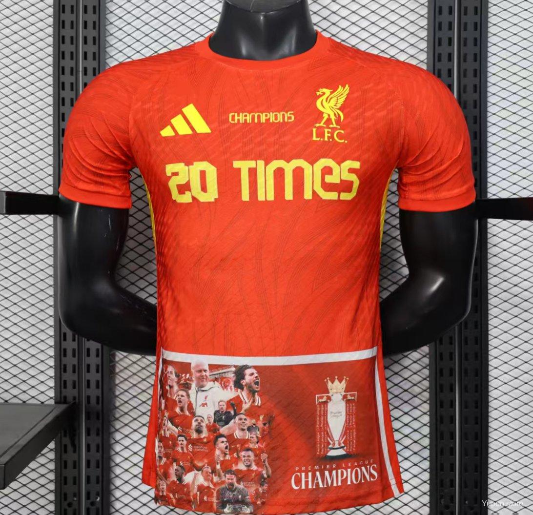 Player Version 25/26 Liverpool 20times Champions Jersey82025-07-02