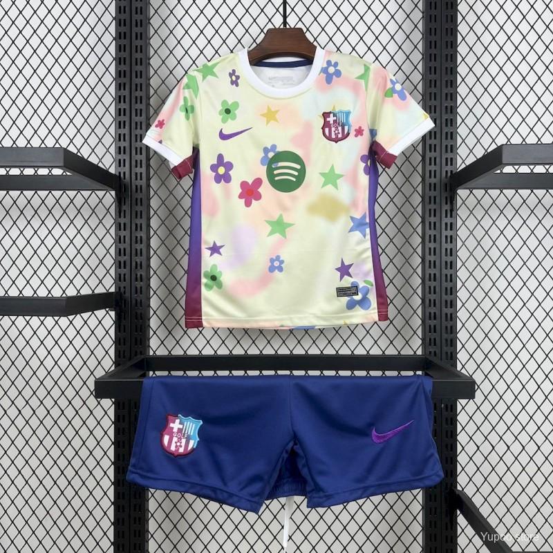 2025/26 Kids Barcelona Flower Special Edition Jersey112025-07-06