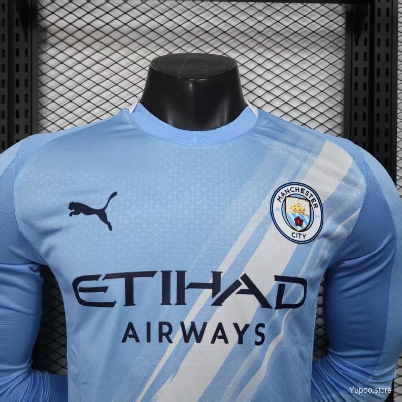 25/26 Kids Manchester City Home Long Sleeve Jersey22025-09-01