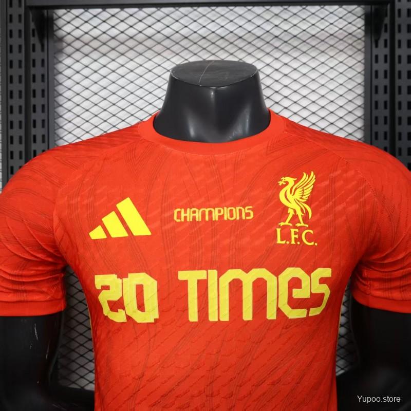 Player Version 25/26 Liverpool 20times Champions Jersey82025-07-02