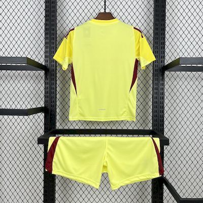 Real Madrid 2025/26 Yellow Goalkeeper Kids Kit10