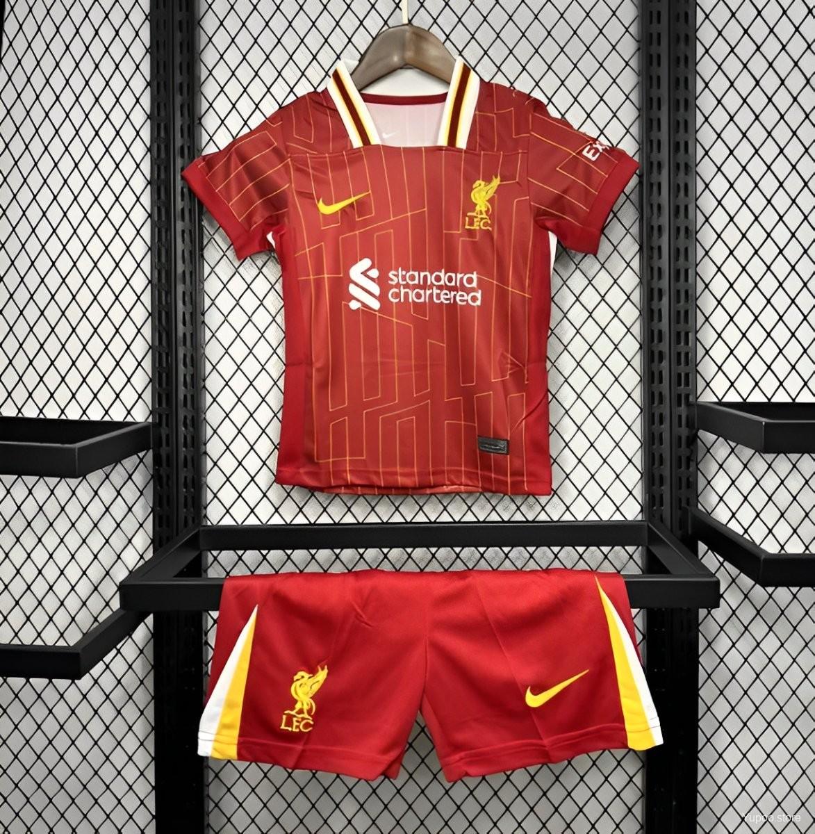 24/25 Kids Liverpool Home Jersey With Champion Printing22025-05-27