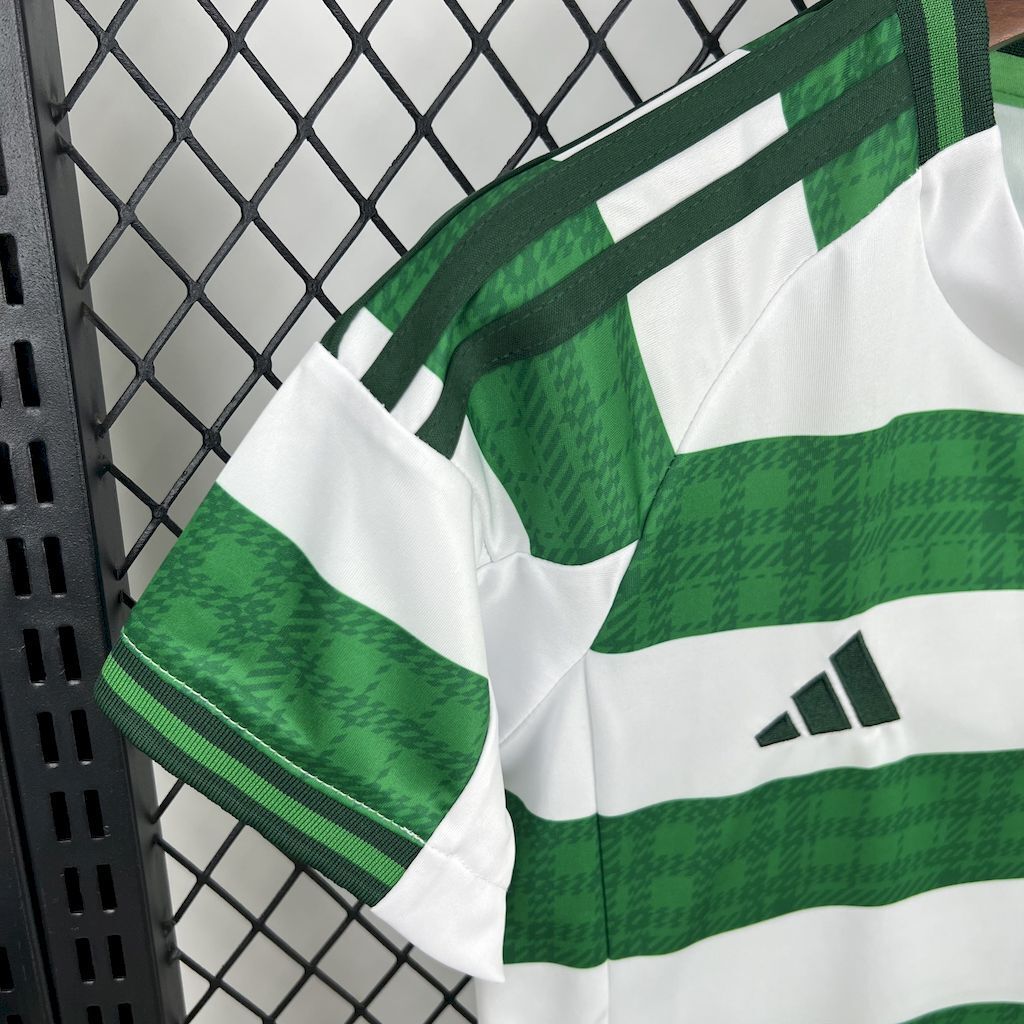 Celtic 2025/26 Home Kids Kit9