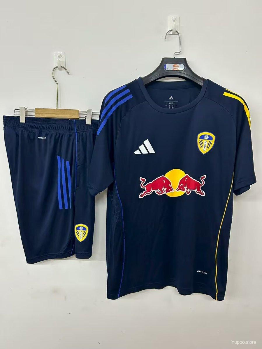 25/26 Leeds United Pre-Match Jersey Royal Blue+ Shorts22025-09-26