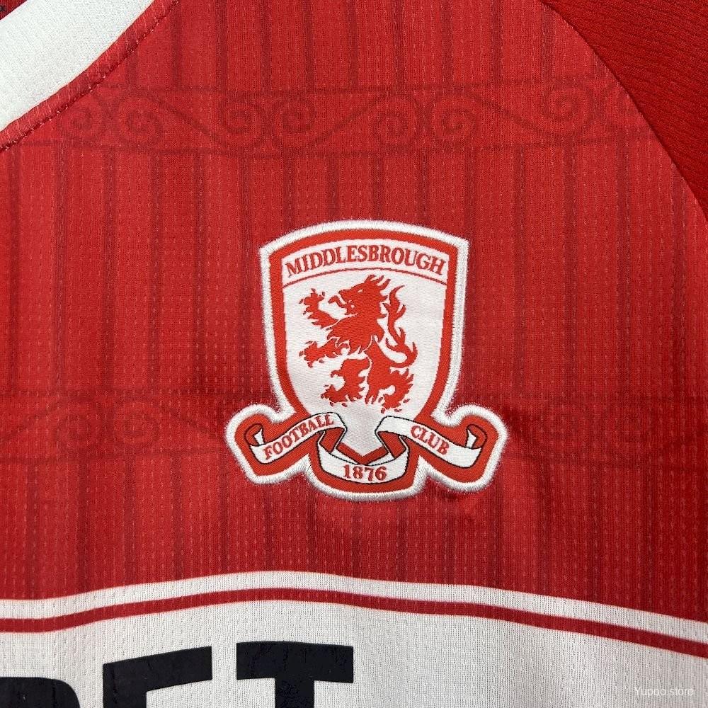 25/26 Middlesbrough Home Jersey152025-07-12