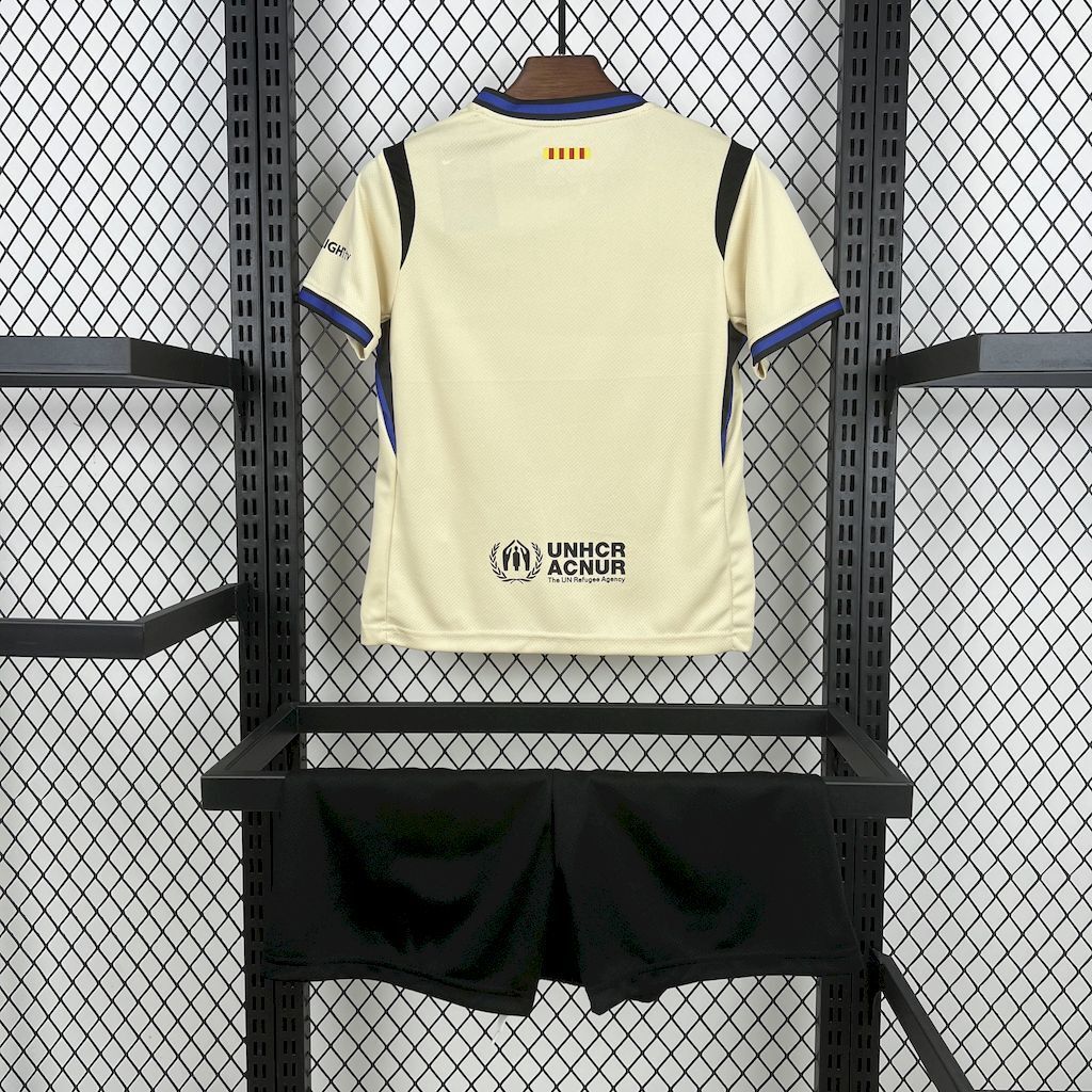Barcelona 2025/26 Away Kids Kit12
