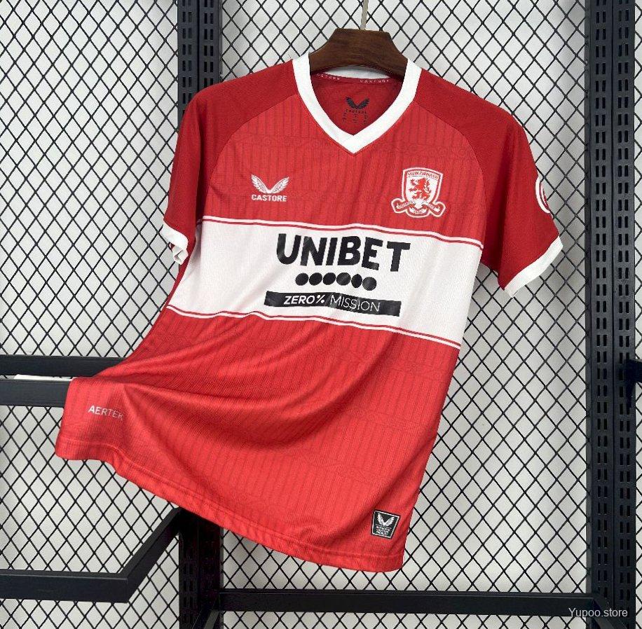 25/26 Middlesbrough Home Jersey152025-07-12
