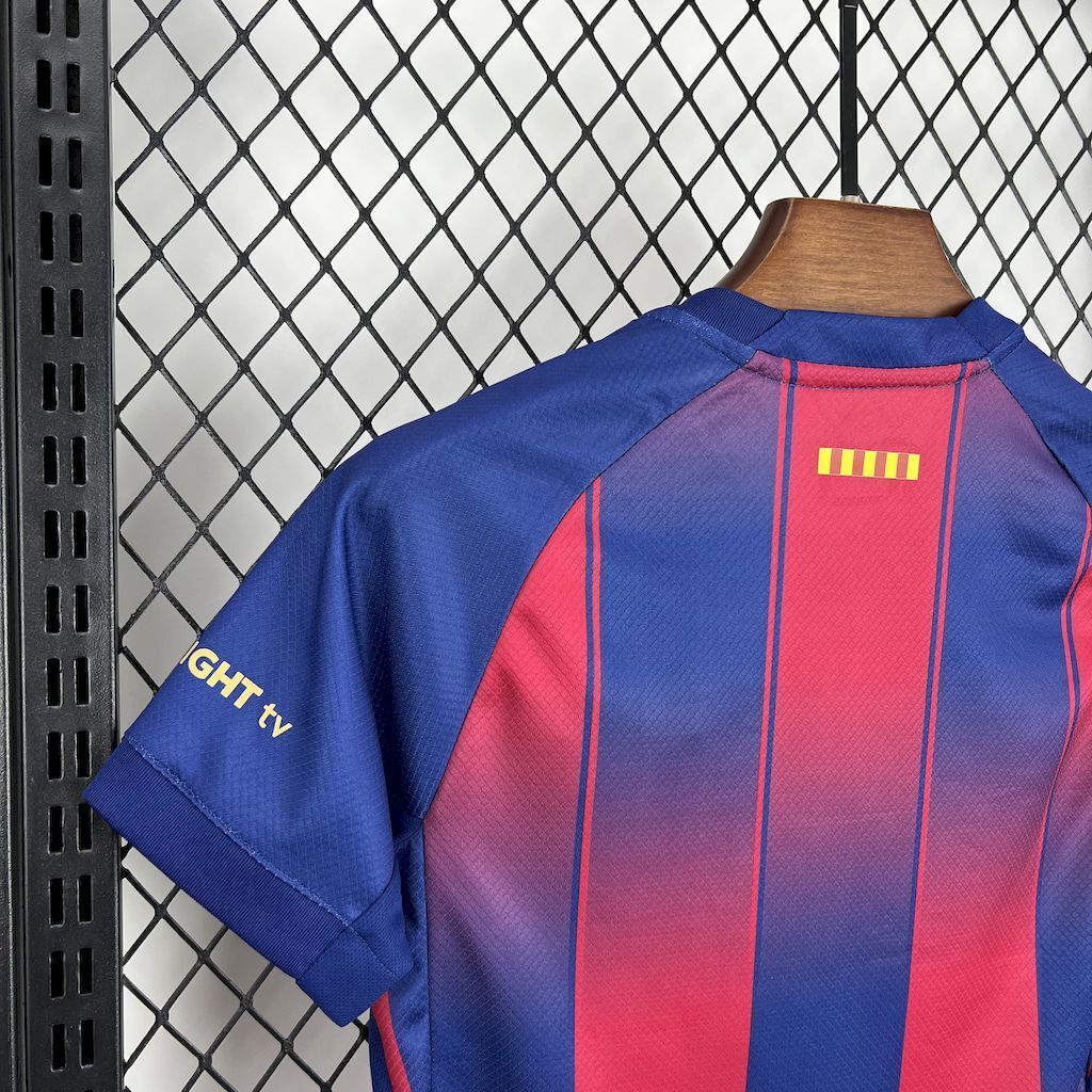 Barcelona 2025/26 Home Kids Kit6