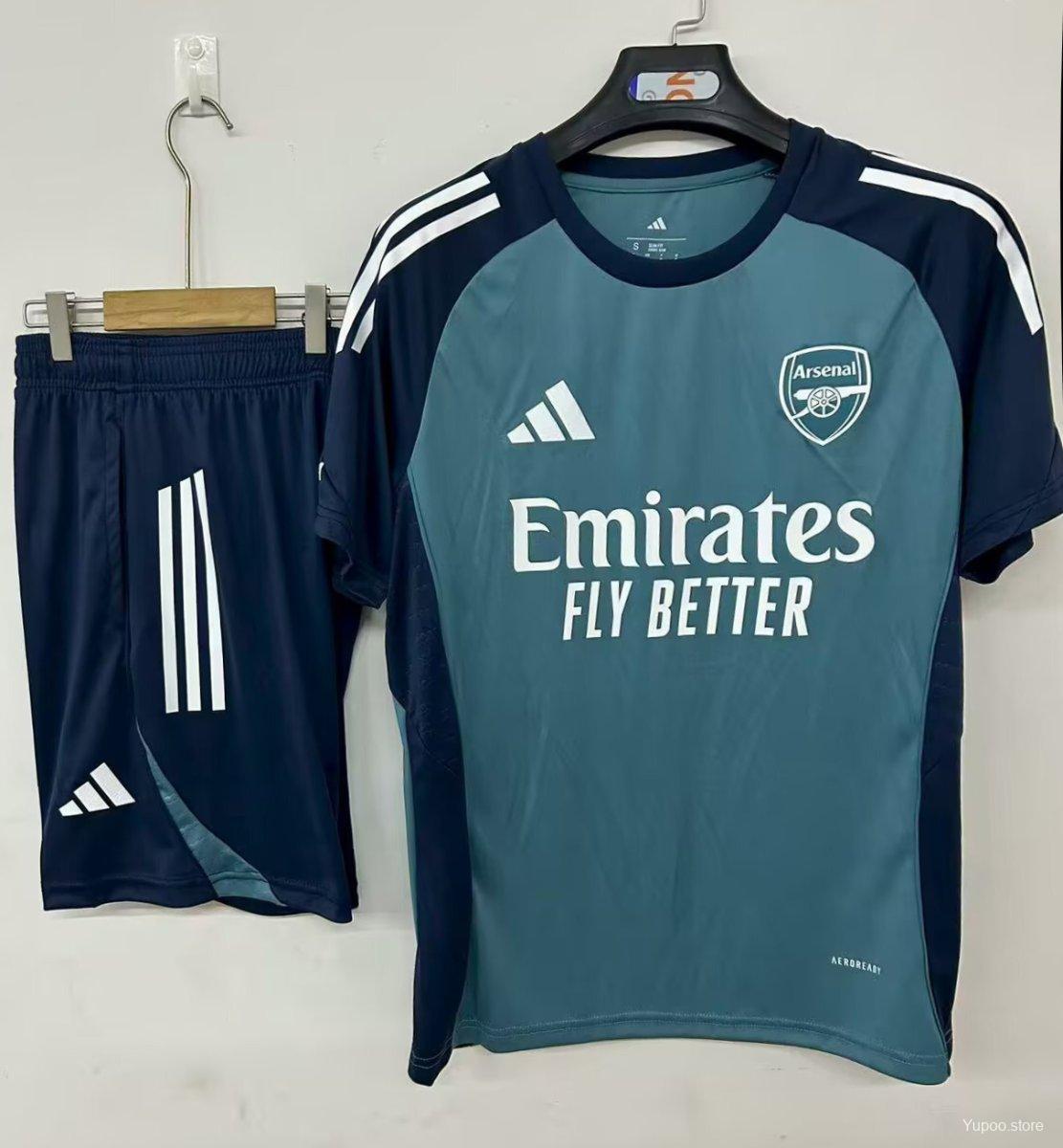 25/26 Arsenal Pre-Match Training Jersey Navy Blue+ Shorts22025-09-26