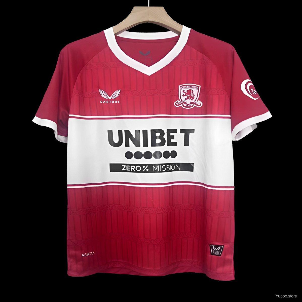 25/26 Middlesbrough Home Jersey152025-07-12