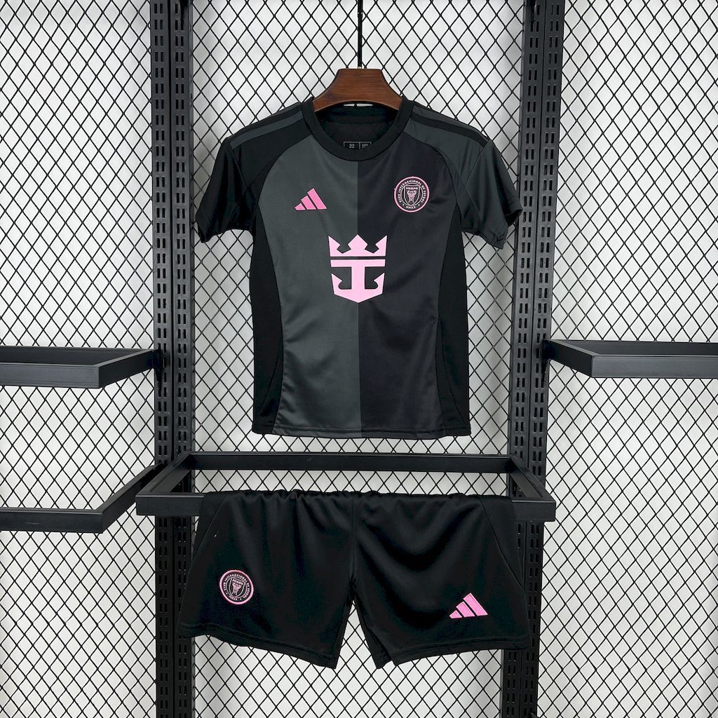 Inter Miami 2025/26 Away Kids Kit5