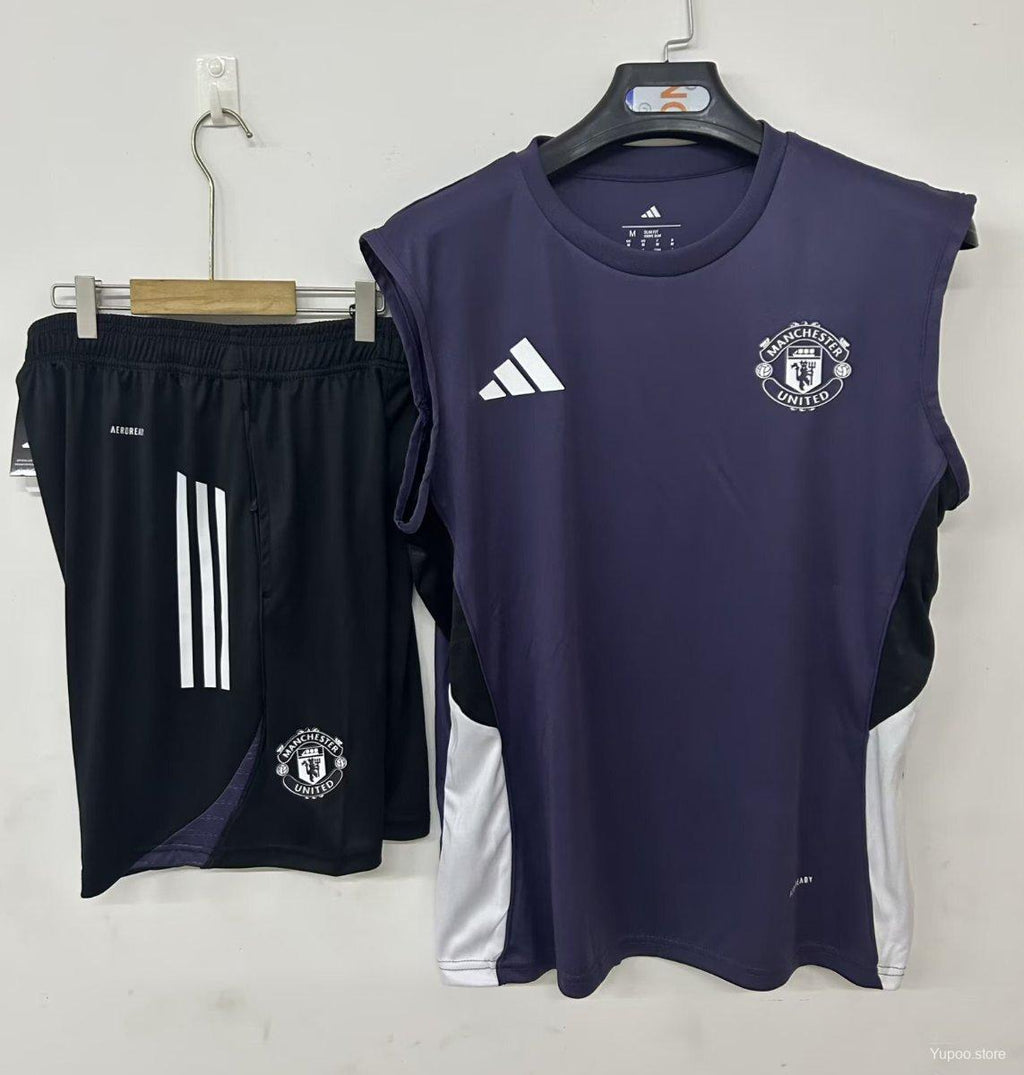 25/26 Manchester United Vest Jersey Purple+ Shorts22025-09-26