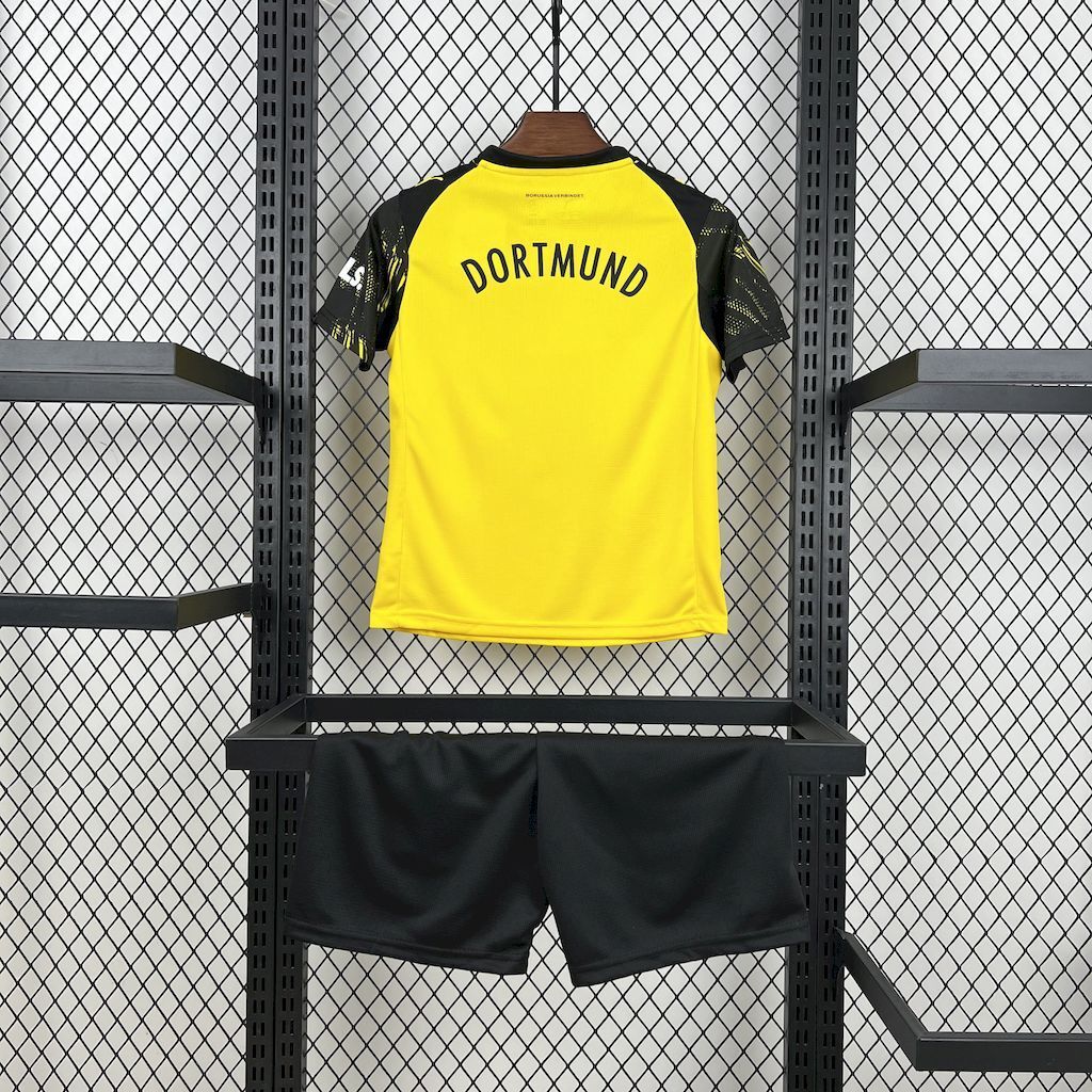 Borussia Dortmund 2025/26 Home Kids Kit8