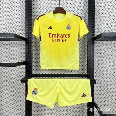 2025/26 Kids Real Madrid Yellow Goalkeeper Kit52025-07-13