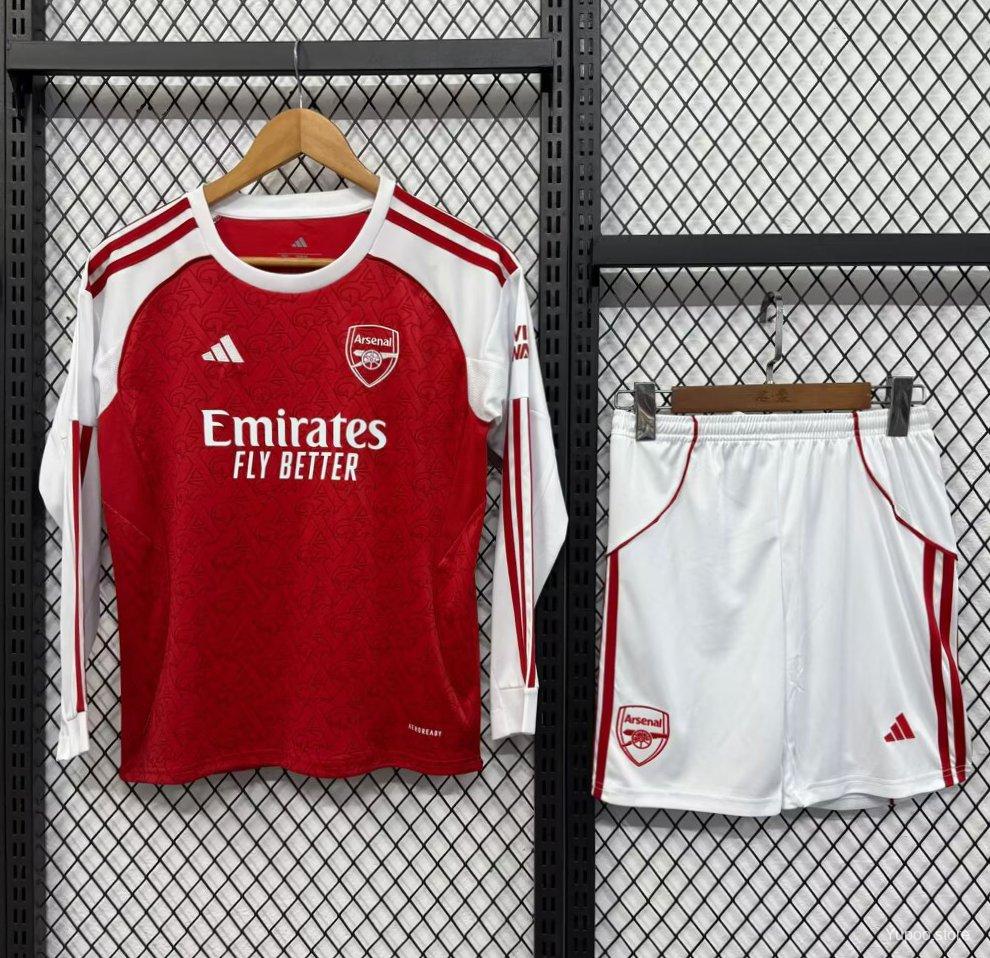 25/26 Kids Arsenal Home Long Sleeve Jersey22025-09-28