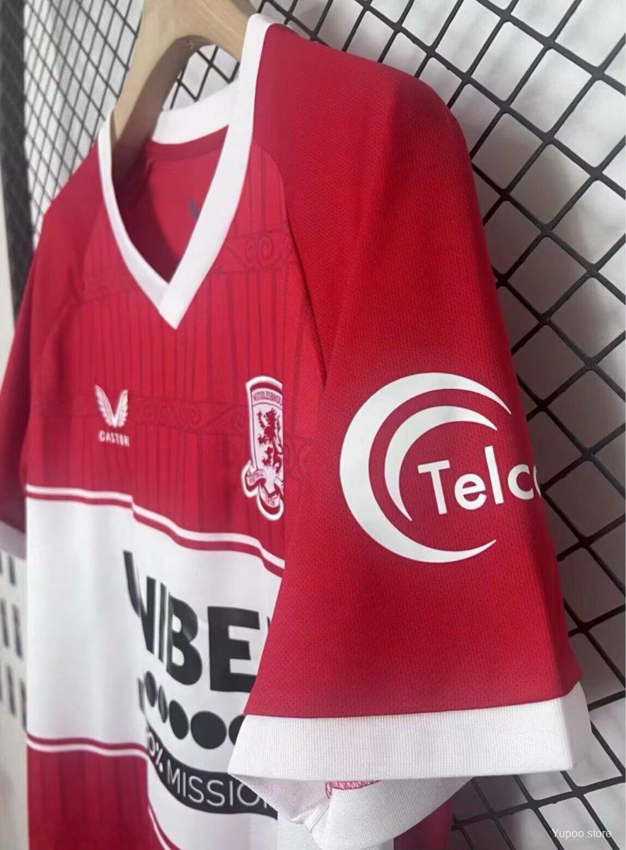 25/26 Middlesbrough Home Jersey152025-07-12