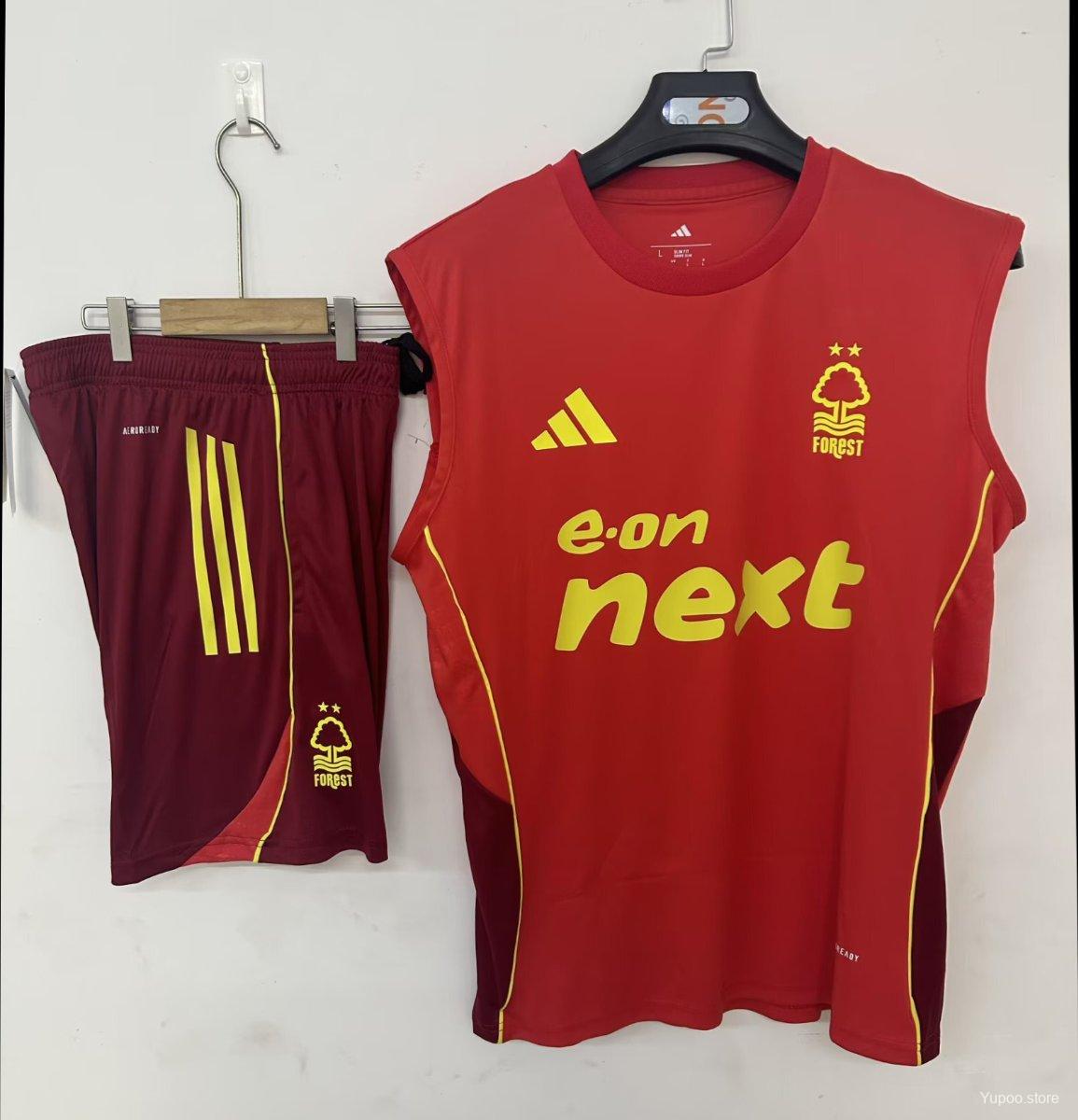 25/26 Nottingham Forest Vest Jersey Red+ Shorts22025-09-26